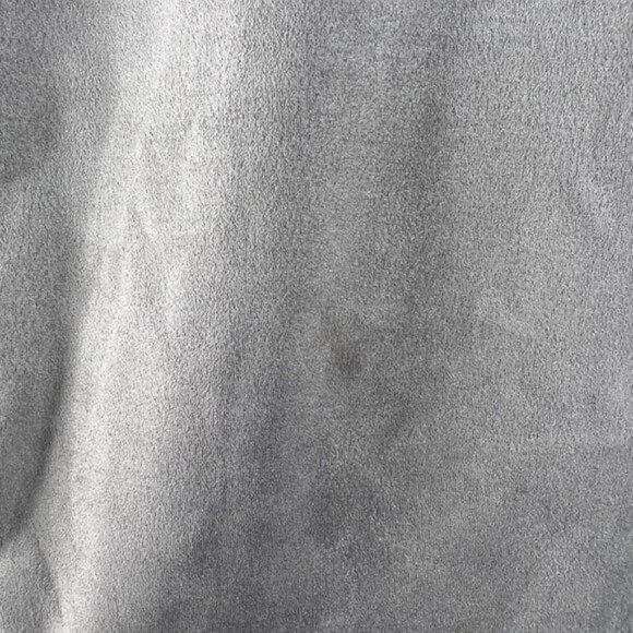 Fashion Nova Women's Nothing's Impossible Faux Suede Moto Jacket Size 1X Grey - Picture 11 of 11